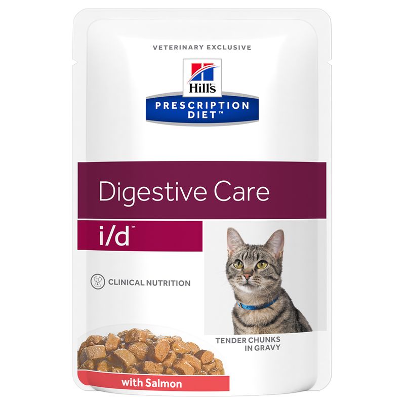 Hill's Feline Prescription Diet Pouches Saver Pack 24 x 85g c/d Urinary Stress Salmon Pouches