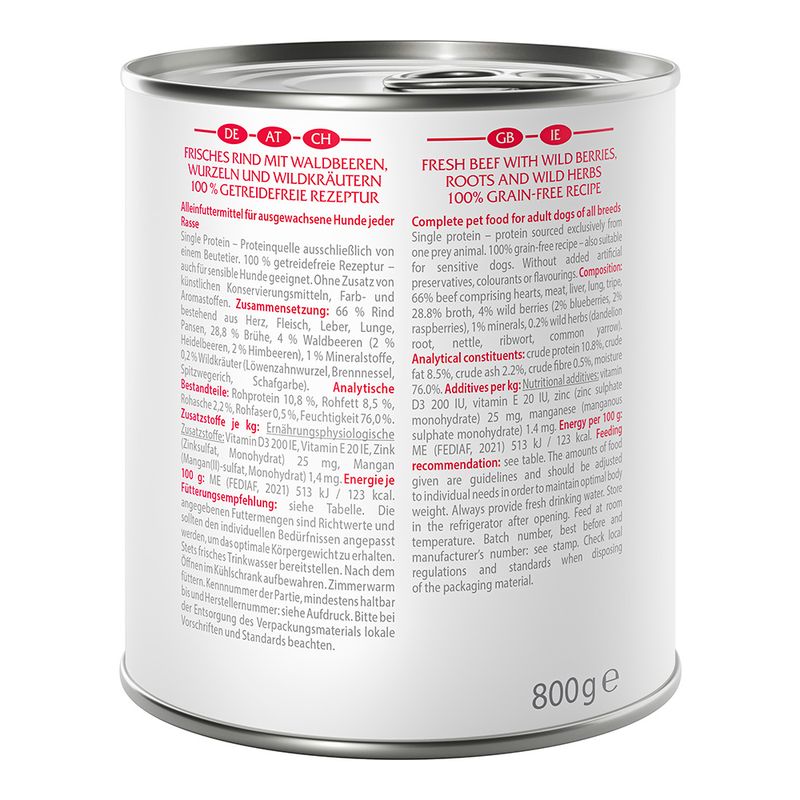 Wolf of Wilderness Adult Single Protein 6 x 800g Mixed Pack (3 Varieties)