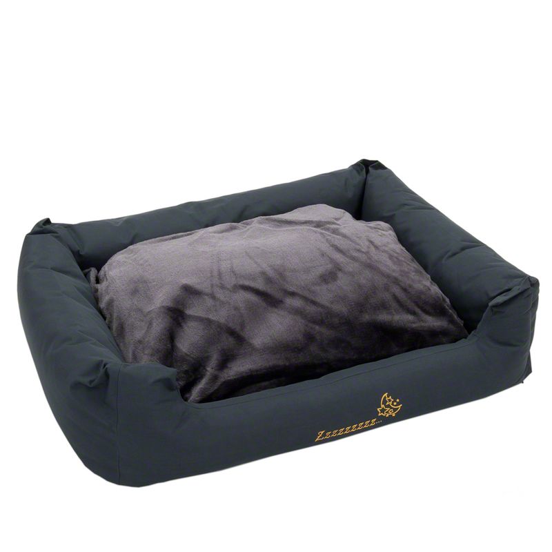Dog bed Sleepy Time grey with cushion 80 x 65 x 30 cm (L x W x H)