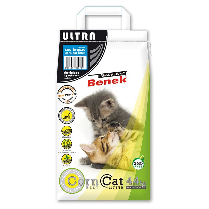 Super Benek Corn Cat Ultra Sea Breeze 7l (approx. 4.4kg)