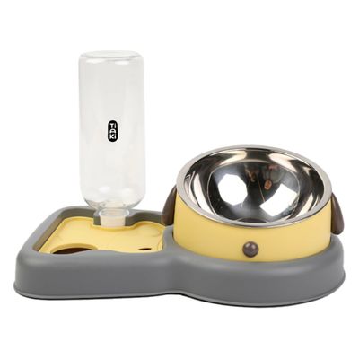 TIAKI Food and Water Dispenser 2-in-1 200ml Bowl & 500ml Bottle