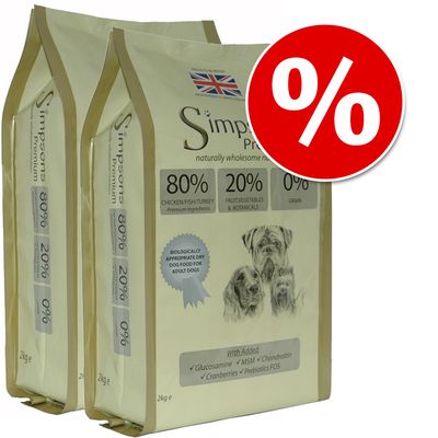 Simpsons Premium Dry Dog Food Economy Packs 2 x 12kg Sensitive Adult Salmon & Potato