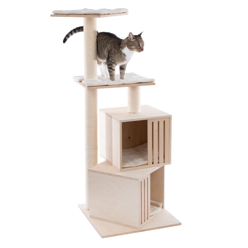 Natural Paradise Silene Cat Tree Light Grey