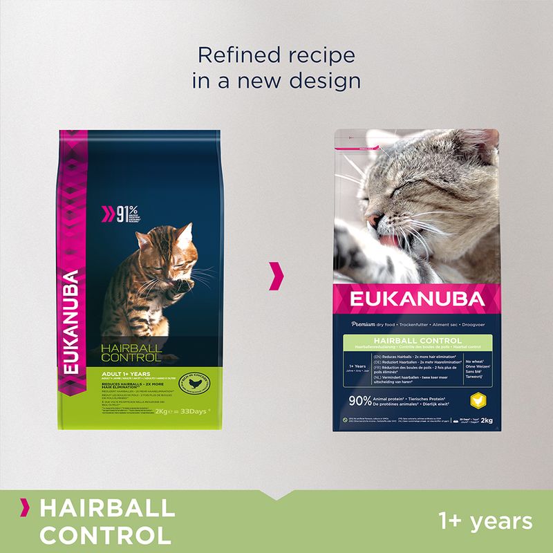 Eukanuba Hairball Control Adult 2kg