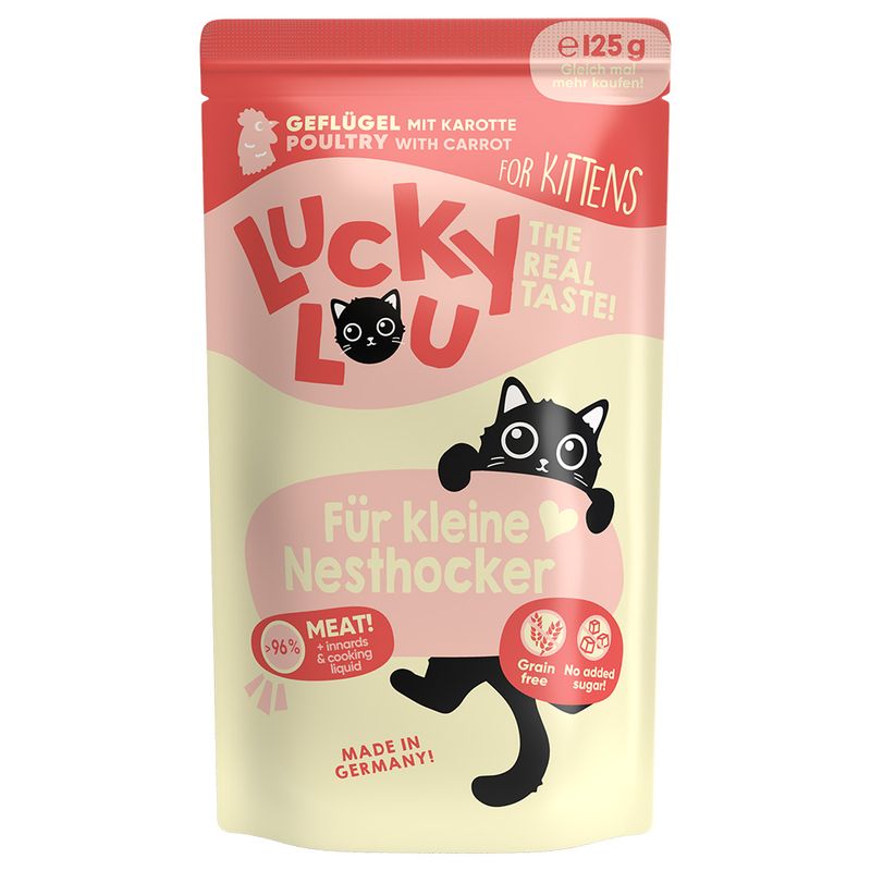 Lucky Lou Kitten 48 x 125 g Poultry