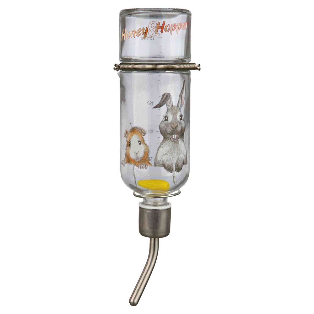 Trixie Honey & Hopper Glass Drinker 250ml