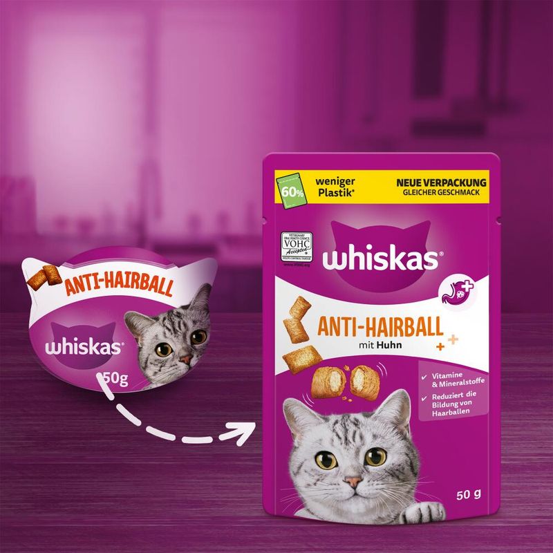 Whiskas Anti-Hairball 50g