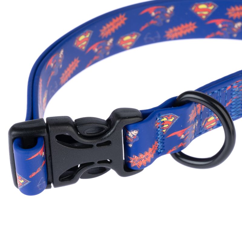 DC Superman Collar - Blue Size S: Neck Circumference 25 - 36 cm, Width 20mm