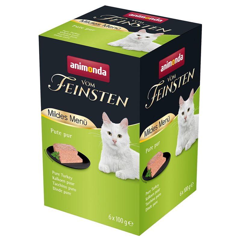 animonda vom Feinsten Mild Menu Adult 6 x 100g Pure Turkey