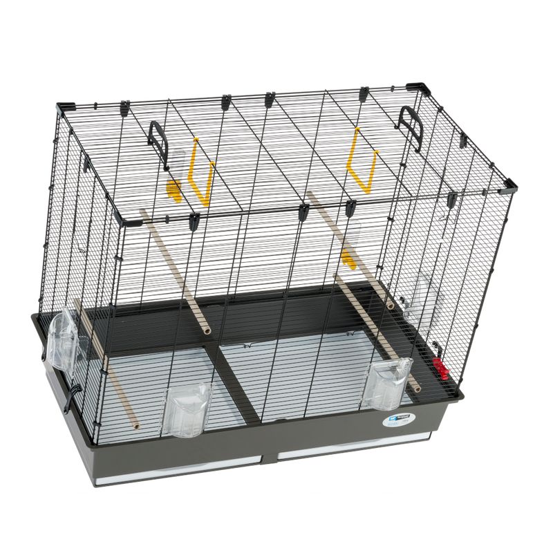 Ferplast Piano 6 Bird Cage Brown / Black: 87 x 46.5 x 70cm (L x W x H)