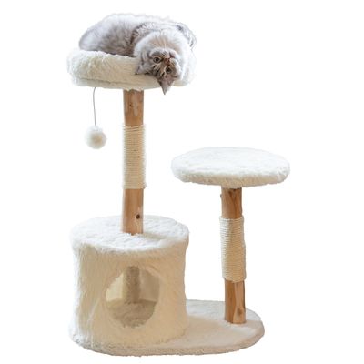 Kerbl Pet Scratching Post Lucia White