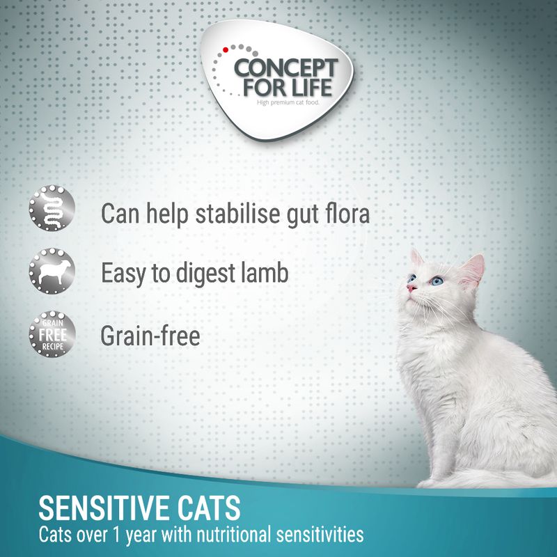 Concept for Life Sensitive Cats Lamb Grain-Free - in Gravy 12 x 85g