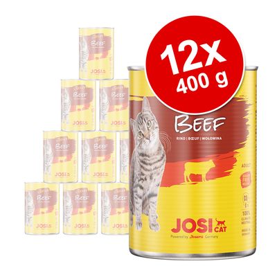 JosiCat Wet Food in Jelly 12 x 400g Beef