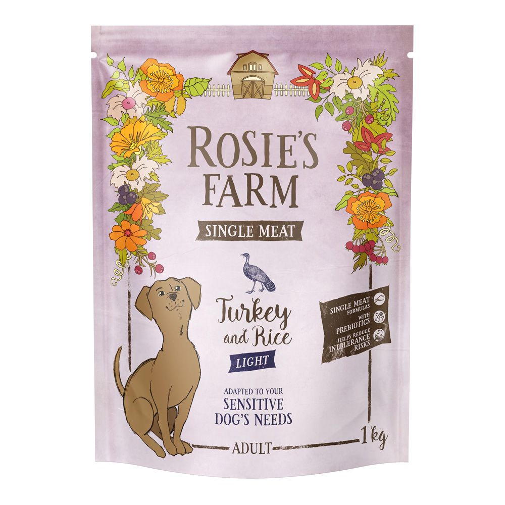 Rosie's Farm Single Meat Light Turkey with Rice 1kg