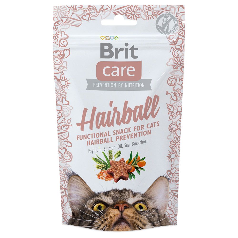 Brit Care Hairball cat snack 50g