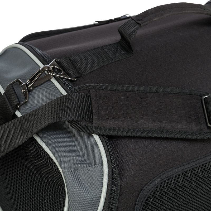Trixie Airline Carrier Bag Boarding Black/Grey - 55 x 23 x 40cm (L x W x H)