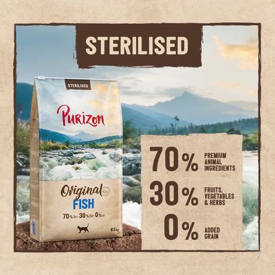 Purizon Sterilised Adult Grain-Free Fish 2.5kg