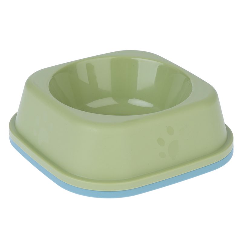 zooplus Basics Plastic Square Cat Bowls 2 x 300ml