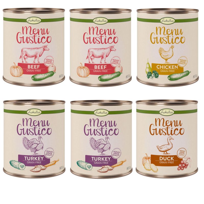 Lukullus Menu Gustico Mixed Trial Pack 6 x 800g