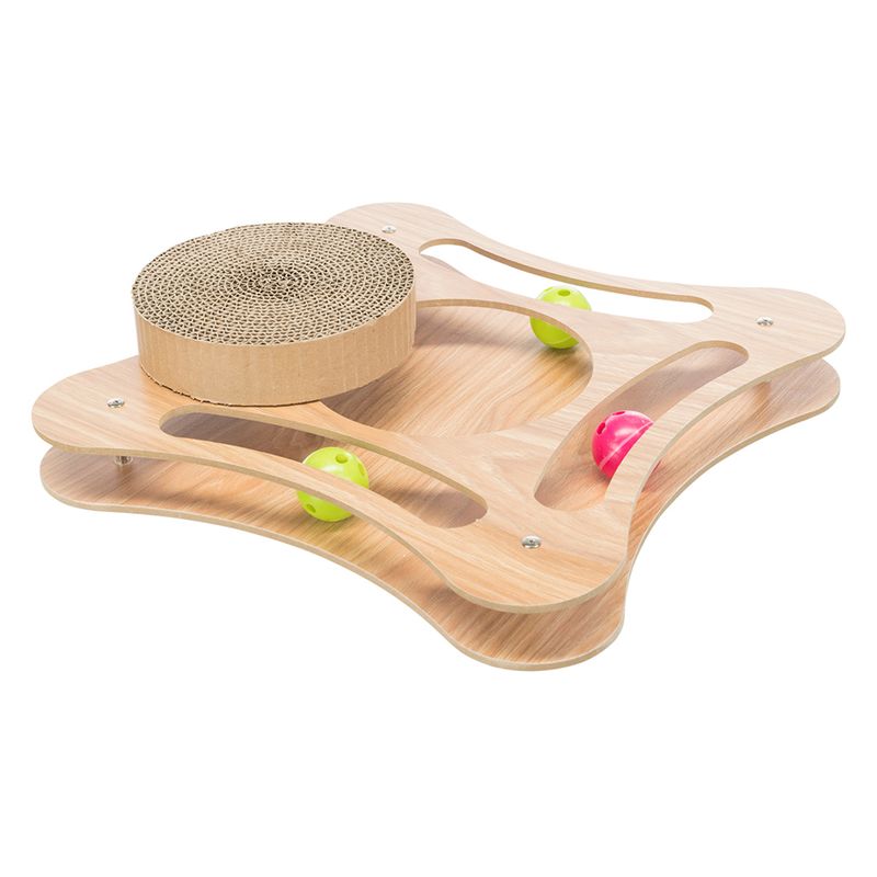 Trixie Scratching Cardboard with Wooden Frame 35 x 35 x 4cm (L x W x H)