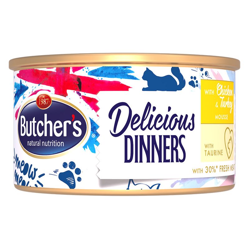 Butcher's Delicious Dinners 24 x 85g Chicken & Turkey