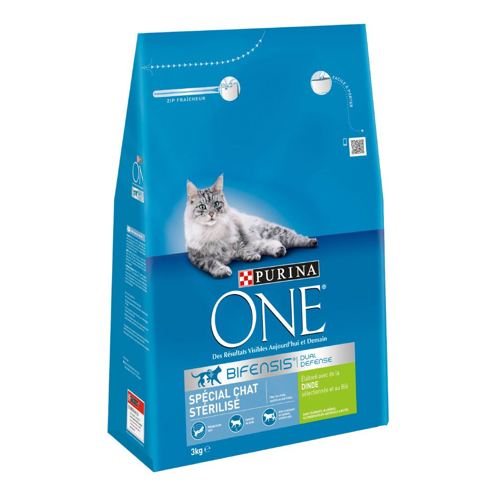 PURINA ONE Sterilised Turkey 2 x 3 kg