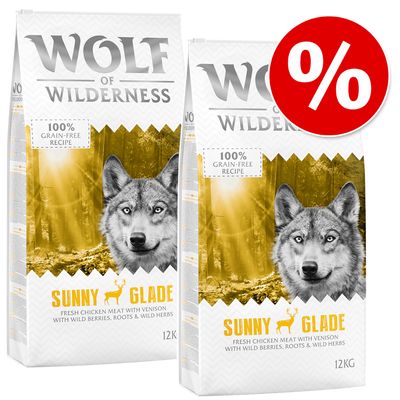 Wolf of Wilderness Economy Pack 2 x 12kg Adult \