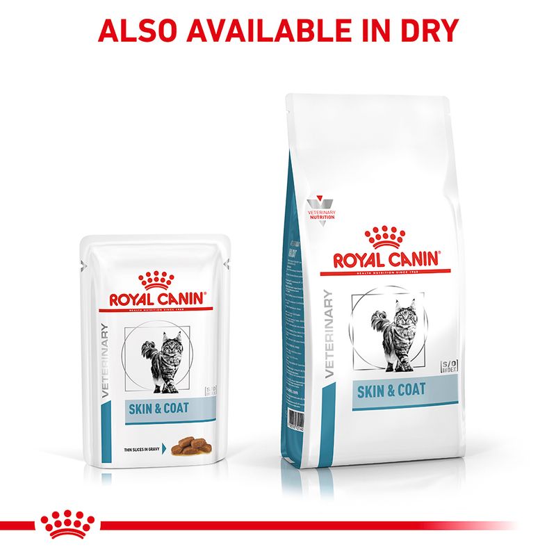 Royal Canin Veterinary Feline Skin & Coat in Gravy 12 x 85g
