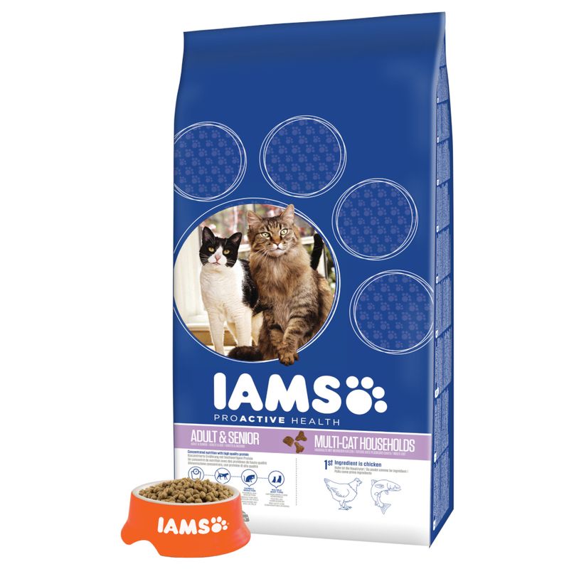 IAMS Pro Active Health Adult Multi-Cat Household 15kg