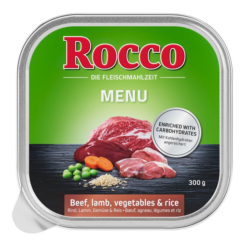 Rocco Trays Mixed Trial Pack 9 x 300g Menu Mix 1: Beef, Poultry, Lamb