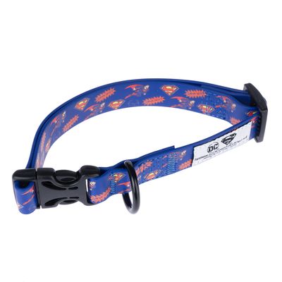 DC Superman Collar - Blue Size S: Neck Circumference 25 - 36 cm, Width 20mm