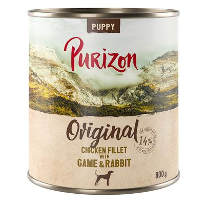 Purizon Puppy 6 x 800g Chicken Fillet with Black Angus Beef & Turkey