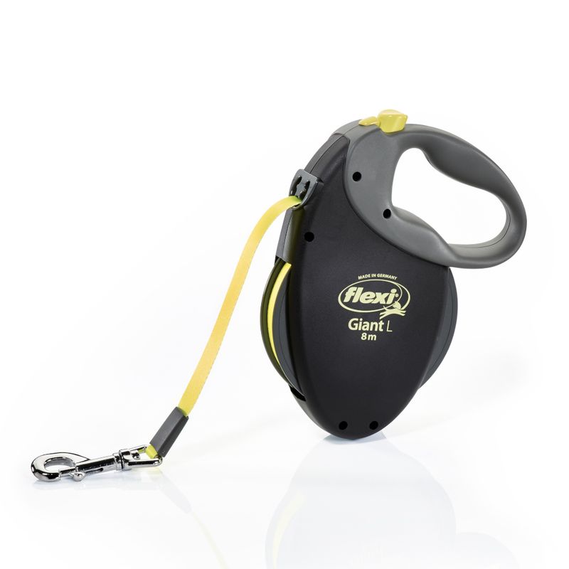 flexi Neon Dog Lead black / neon