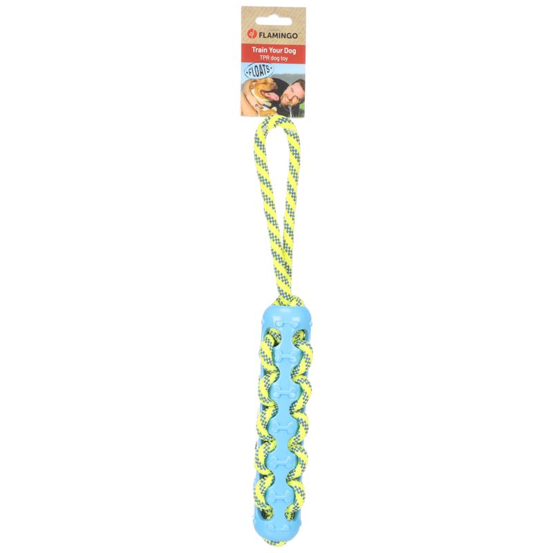 Flamingo Dog Toy Tofla Tug Rope and Stick W 5 x L 40 cm