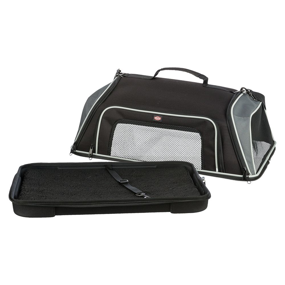 Trixie Airline Carrier Bag Boarding Black/Grey - 55 x 23 x 40cm (L x W x H)