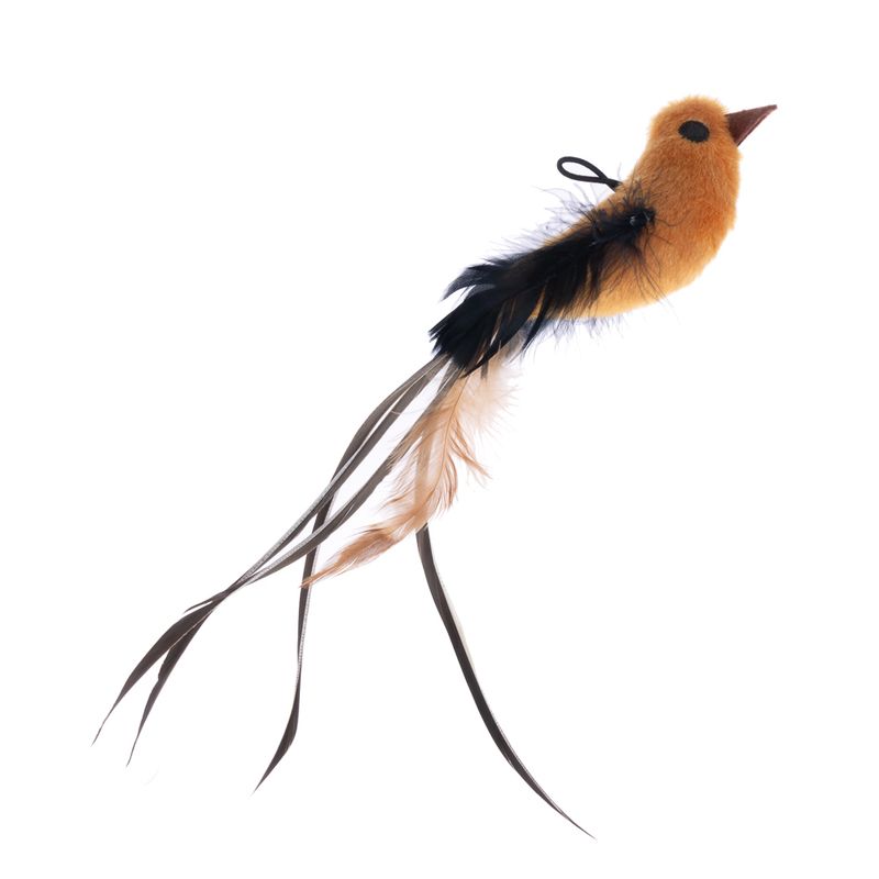 zooplus Basics 4-in-1 Interactive Cat Toy Dangler (95cm), 4 Attachments (each 15cm)