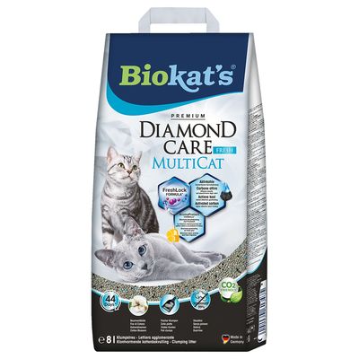 Biokat’s Diamond Care MultiCat Fresh Cat Litter 8l
