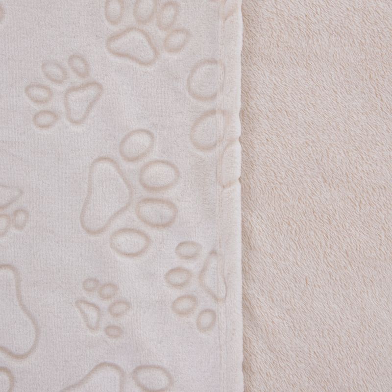 Smartpet microfibre blanket Pawzzz 100 x 75cm (L x W) (Cream/Beige)