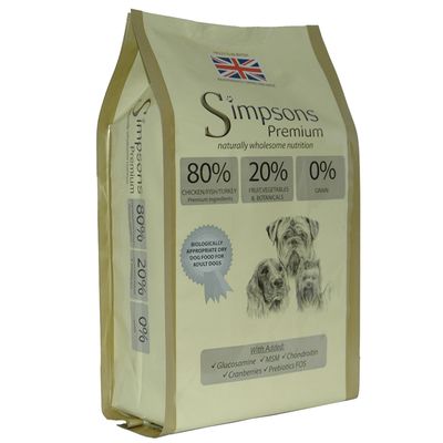 Simpsons Premium 80/20 Mixed Meat & Fish Dry Dog Food 12kg