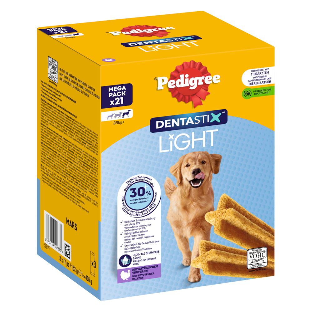 Pedigree Dentastix Light - Daily Oral Care for Large Dogs (>25kg) 21 Sticks