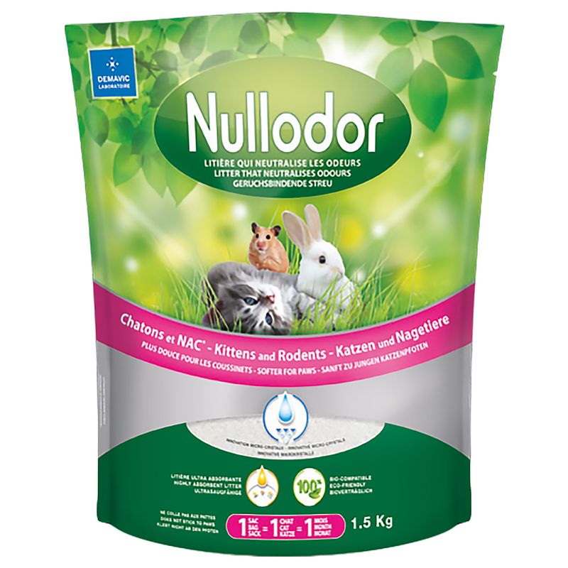 Nullodor Silicate Litter for Cats and Small Animals 1,5 kg