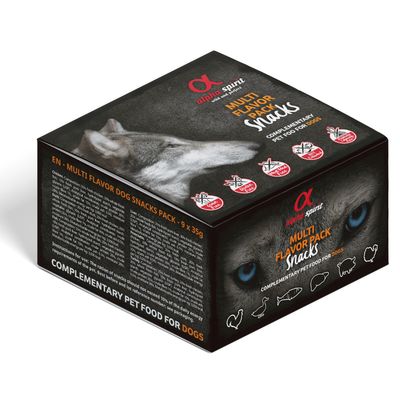 Alpha Spirit Dog Snacks Mixed Box 9 x 35g