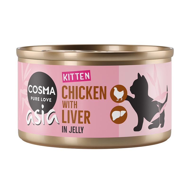 Cosma Asia Kitten in Jelly 6 x 85g Tuna with Salmon