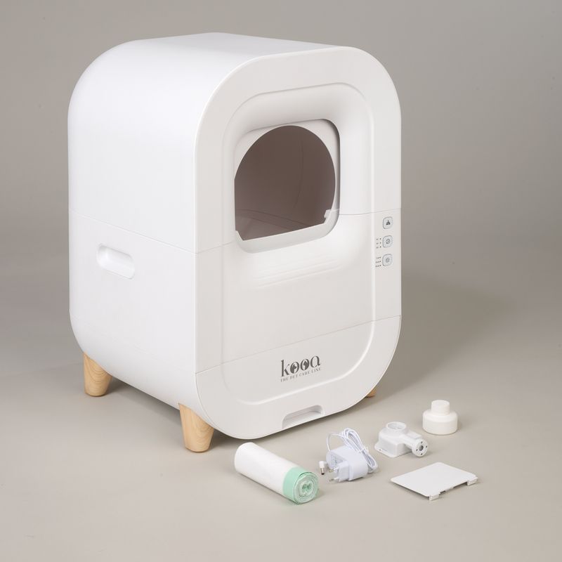 kooa Automatic Litter Box White