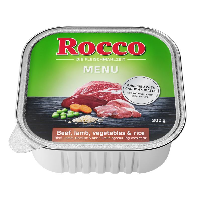 Rocco Menu Trays 9 x 300g Menu Mix 1: Beef, Poultry, Lamb