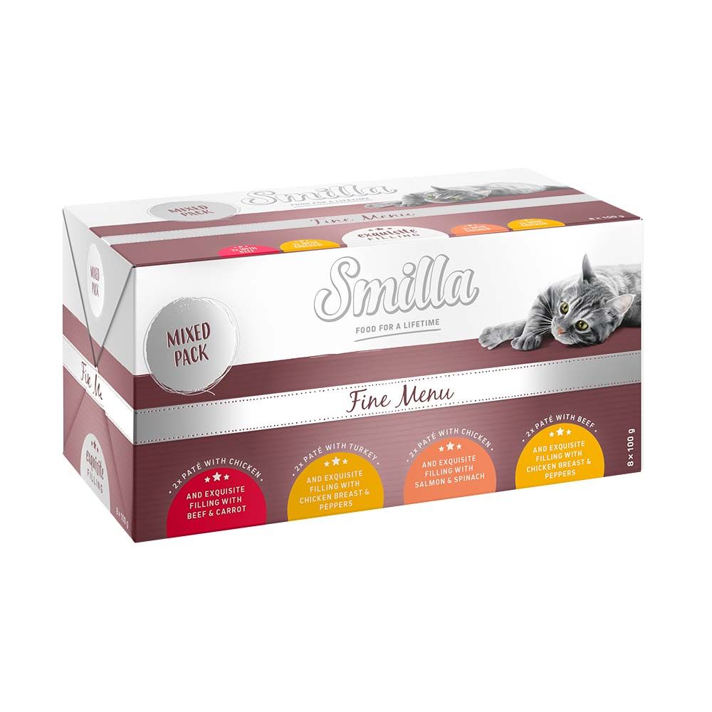 Smilla Fine Menu Exquisite Filling Saver Pack: 24 x 100g Beef with Chicken Breast & Peppers