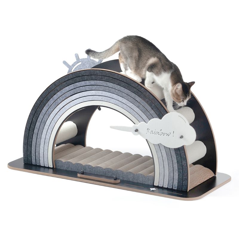 Canadian Cat Company Design Scratching Furniture Rainbow Grey