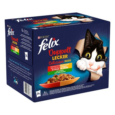Felix As Good As It Looks - Doubly Delicious 24 x 85g Meat in Jelly