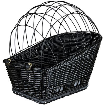Trixie Rear-Mounted Bicycle Basket - Black 55 x 35 x 49cm (L x W x H)