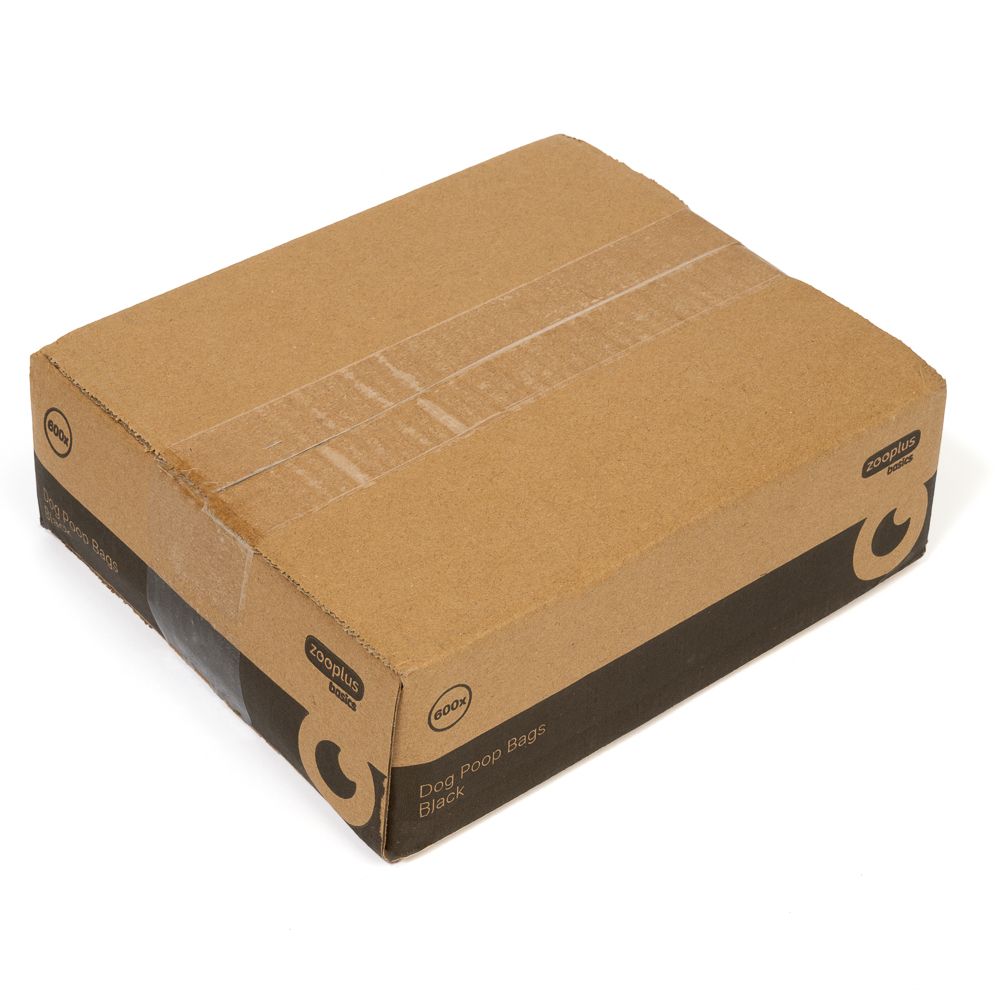 zooplus Basics Black Dog Poop Bags 40 Rolls of 15 Bags (600 Bags)